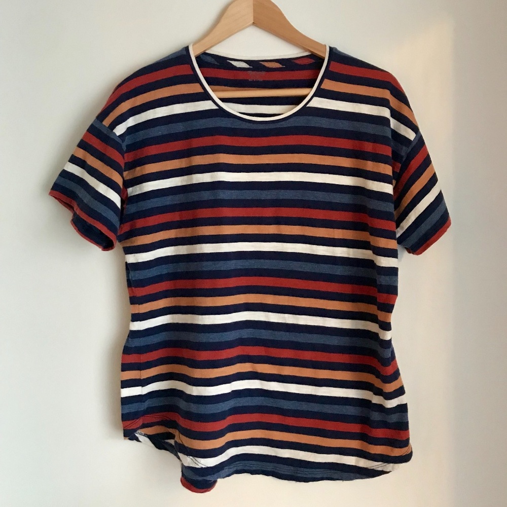 Madewell Women's Striped T-shirt - XL